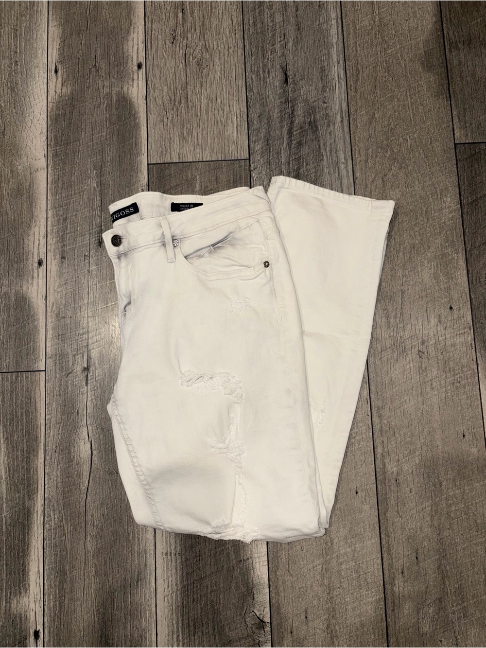 Vigoss White Distressed Skinny Jeans